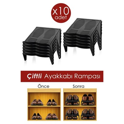 Vienev 10lu Çiftli Ayakkabı Rampası