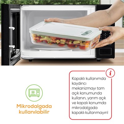 Vienev 10lu Hava Kanallı Ayarlanabilir Sebze Ve Meyve Saklama Kabı 4x(1,15 Lt) 2x(2,35-3,8-5 lt) turuncu