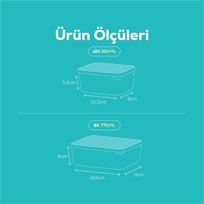 Vienev 20li Buzdolabı Düzenleyici Organizer Mikrodalgaya Uygun Difriz Saklama Kabı Turuncu
