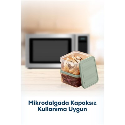 Vienev 20li Buzdolabı Düzenleyici Organizer Mikrodalgaya Uygun Difriz Saklama Kabı Mint