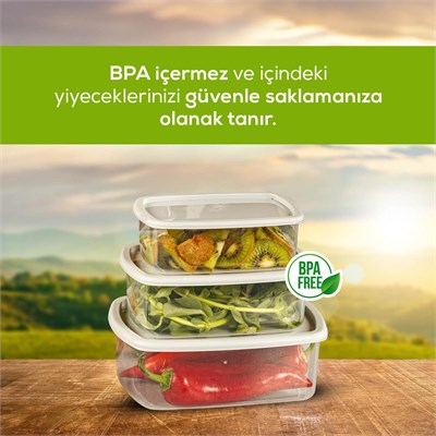 Vienev 24lü Hava Geçirmez Saklama Kabı Seti Gri 6x(250-500-750-1200 Ml)