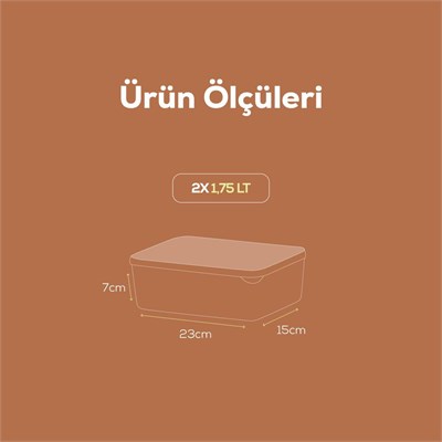 Vienev 2li Bella Buzdolabı Düzenleyici 1,75 Litre Antrasit