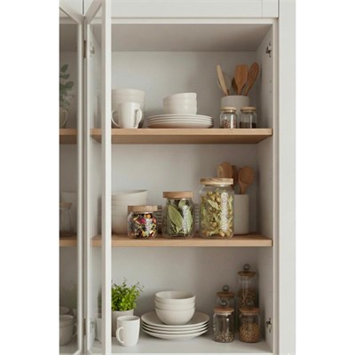 Vienev 3lü Ahşap Kapaklı Dokulu Cam Kavanoz Seti | Baharatlık Ve Bakliyat Saklama Kabı 370ml-640ml-800ml