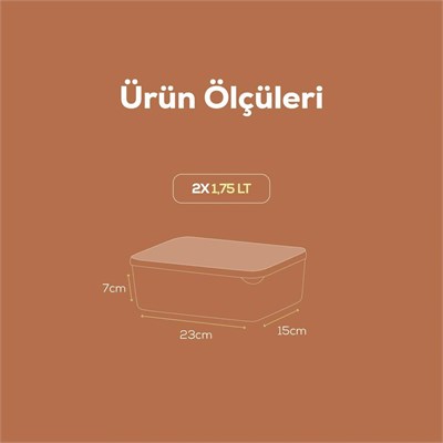 Vienev 4lü Bella Buzdolabı Düzenleyici 1,75 Litre Antrasit