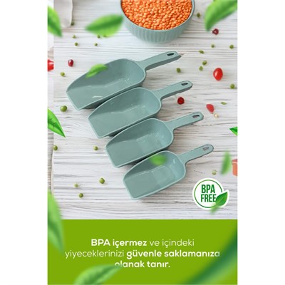 Vienev 4lü Set Plastik Erzak Kürek Seti Mint