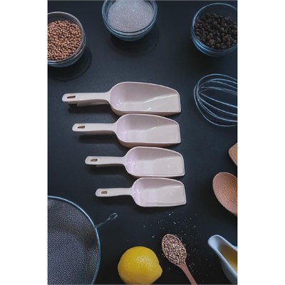 Vienev 8li Set Plastik Erzak Kürek Seti Pembe