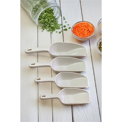 Vienev 8li Set Plastik Erzak Kürek Seti Bej