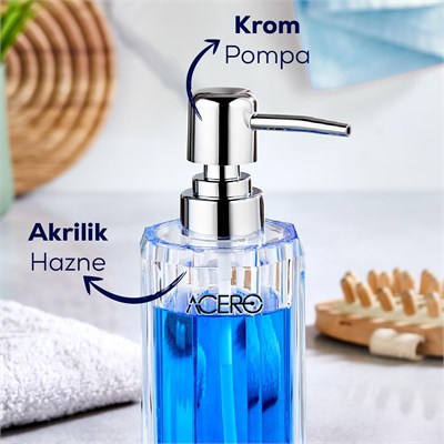 Vienev Akrilik Sıvı Sabunluk 215 Ml Şeffaf 1990
