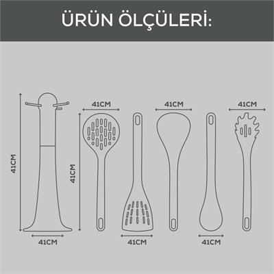 Vienev Plastik Standlı Soğuk Servis Seti Bej | Mutfak Gereçleri Seti
