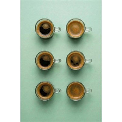Vienev Şeffaf Kulplu 6lı Cam Espresso Bardağı Seti - 95 Ml