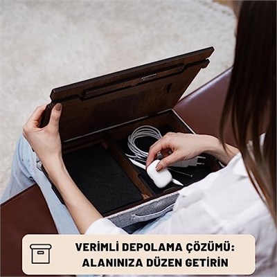 Vigo Wood - LS051 Minderli Eğim Ayarlanabilir Mousepadli Laptop Sehpası
