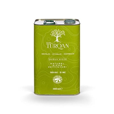 Villa TURQAN 2025/2026 Yeni Sezon Erken Hasat Soğuk Sıkım Özel Seri Zeytinyağı 3000 ml