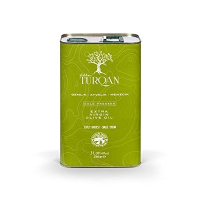 Villa TURQAN 2025/2026 Yeni Sezon Erken Hasat Soğuk Sıkım Özel Seri Zeytinyağı 3000 ml