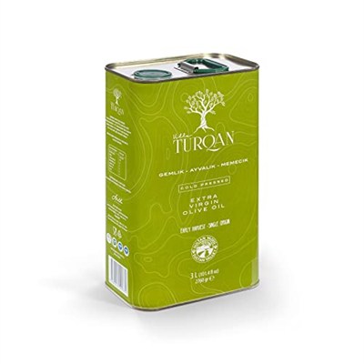 Villa TURQAN 2025/2026 Yeni Sezon Erken Hasat Soğuk Sıkım Özel Seri Zeytinyağı 3000 ml