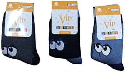 Vip 3 Çift Çocuk Havlu Çorap Çok Renkli 3-4 Yaş