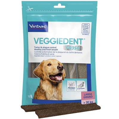 Virbac VEGGIEDENT VN100761 Atıştırmalık Taze Çizgili, L