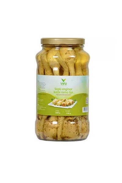 Viru Roma Tipi Yağda Sapli Enginar Kalbi 1800Gr