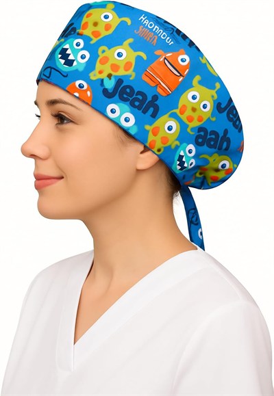 Virüs Desenli Doktor Hemşire Aşçı Cerrahi Bone Hastane Bone Bandana M013