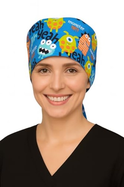 Virüs Desenli Doktor Hemşire Aşçı Cerrahi Bone Hastane Bone Bandana M013