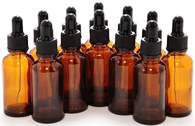 Vivaplex 12, Amber, 1oz Cam Şişeler, Cam Göz Damlalıklı