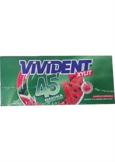 Vivident 45 Dakika Cüzdan Karpuz, 18 Adet