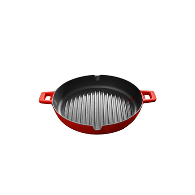 Voeux Kitchenware Amusant Döküm Yuvarlak Izgara Tava