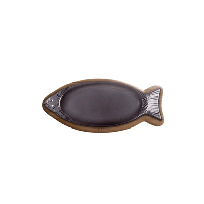 Voeux Kitchenware Döküm Balık Tavası Ve Ahşap Nihale