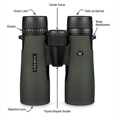 Vortex Optics Diamondback HD 12x50 New, DB-217, yeşil
