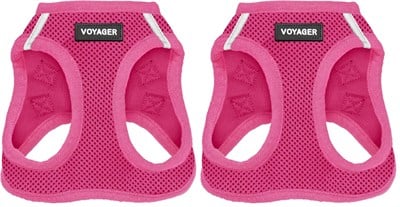 Voyager Step-in Air Dog Harness - Best Pet Supplies tarafından Küçük ve Orta Boy Köpekler için Tüm Hava Koşullarına Uygun Örgü Adım Yeleği - Koşum Takımı (Fuşya), XX-Small (2 paketi)