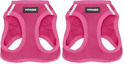 Voyager Step-in Air Dog Harness - Best Pet Supplies tarafından Küçük ve Orta Boy Köpekler için Tüm Hava Koşullarına Uygun Örgü Adım Yeleği - Koşum Takımı (Fuşya), XX-Small (2 paketi)