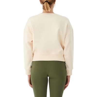 W Bar Split Crop Kadın Sweatshirt