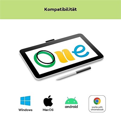 Wacom One 12 - DTC121W0B - 11,6 inç Full HD 99% sRGB ekranlı, elektromanyetik rezonans kalem, pil ve pil dahil olmadan, Windows, Mac, Chromebook ve Android için, Sanatçılar için