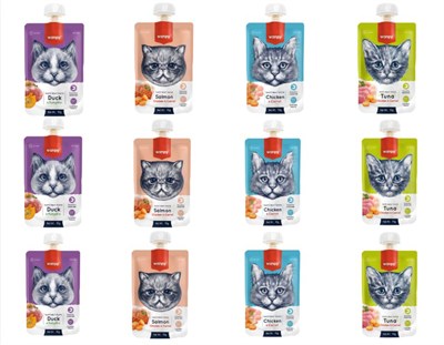 Wanpy 4 Çeşit Karma Kedi Et Ezmesi 90 Gr. X 12 Adet