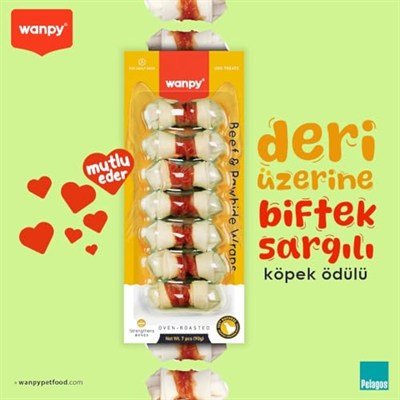 Wanpy Biftek Sargılı 85 Gr Köpek Ödülü