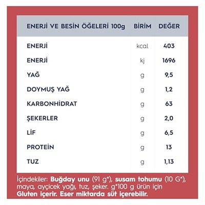 Wasa Susamlı Gevrek Ekmek (Crispbread Sesam) 200 Gr