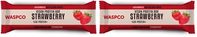 Waspco Vegan Çilekli Protein Bar 40g 2li paket