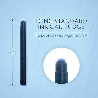 Waterman Kartuş, 8li Kutu, Siyah/Mavi
