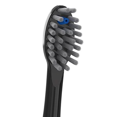 Waterpik Sonic-Fusion Diş Fırçası SFFB-2EB için Kapaklı Tam Boy Yedek Fırça Başlıkları 2 Adet Siyah