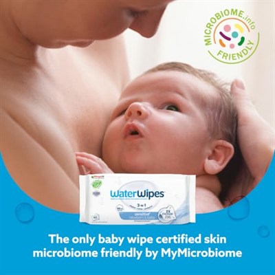 WaterWipes Biyoçözünür Orijinal Bebek Mendilleri,%99,9 Su Bazlı Mendil, Hassas Ciltler İçin Kokusuz ve Hipoalerjenik, 60 Adet (12li Paket) - Ambalaj Değişebilir