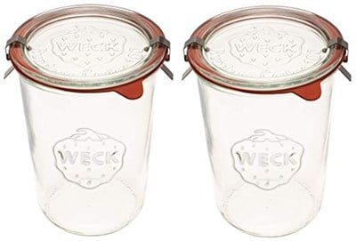 Weck Klasik Konserve Kavanozları, 750ml, 2li Paket