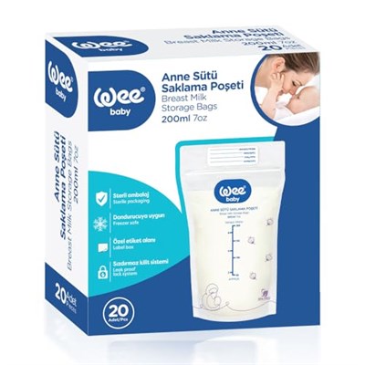 Wee Baby 20li Anne Sütü Saklama Poşeti