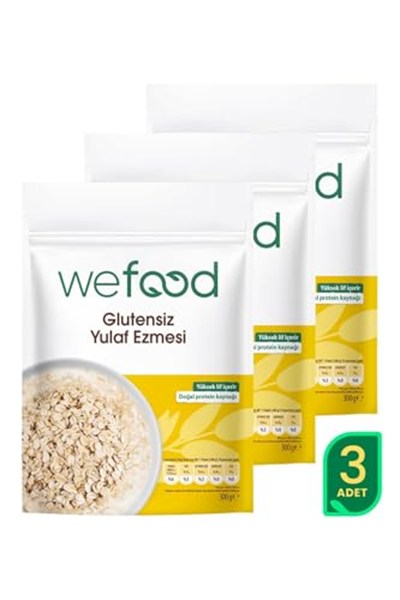 Wefood Glütensiz Yulaf Ezmesi 300 gr 3lü