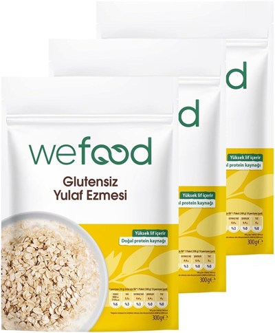 Wefood Glütensiz Yulaf Ezmesi 300 gr 3lü