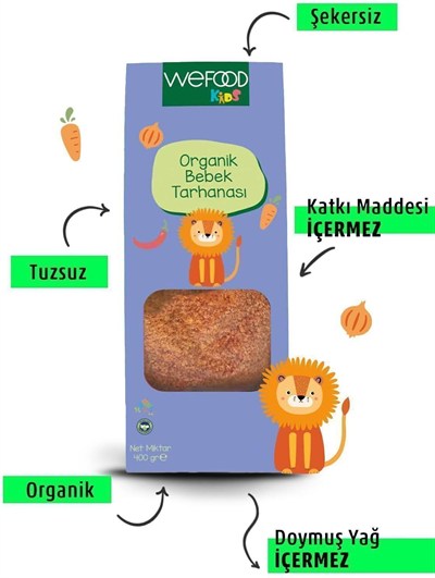 Wefood Kids Organik Bebek Tarhanası 400 gr