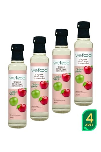 Wefood Organik Elma Suyu Konsantresi 340 gr 2li