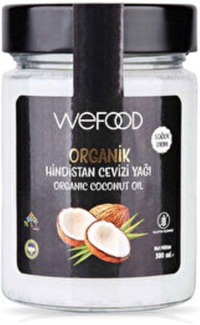 Wefood Organik Hindistan Cevizi Yağı 300 Ml (1 Adet)