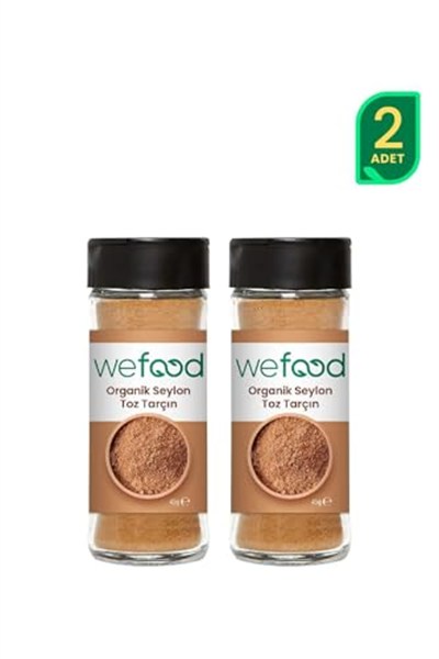 Wefood Organik Seylon Tarçın Tozu 45 gr 2li