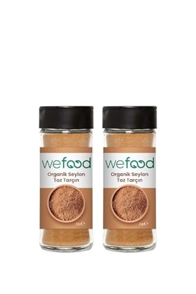 Wefood Organik Seylon Tarçın Tozu 45 gr 2li