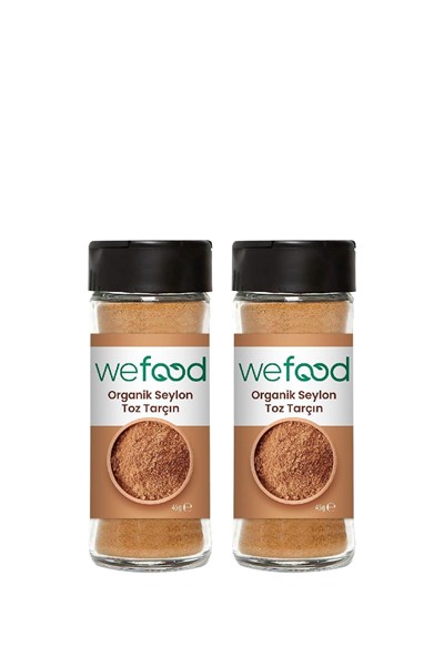 Wefood Organik Seylon Tarçın Tozu 45 gr 2li