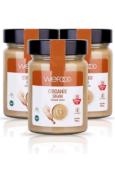 Wefood Organik Tahin 300 gr 3lü